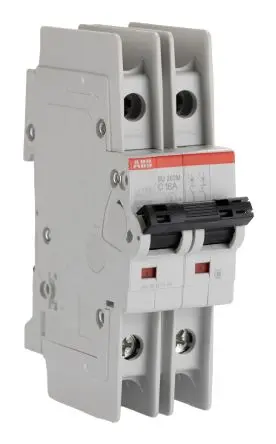Produktfoto 1 von ABB SU200 M Miniaturüberlastschalter Typ C, Pol 2-polig 16A 440V ac, Abschaltvermögen 10 kA System Pro M Compact 440 V