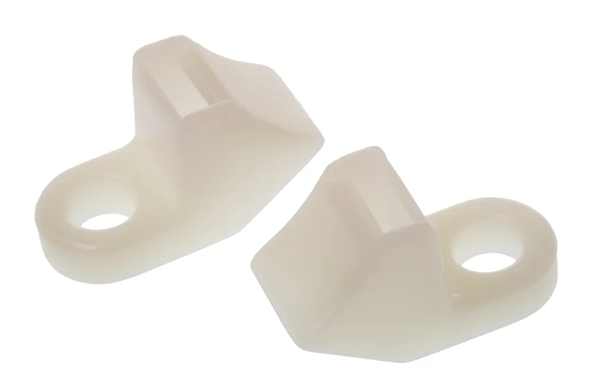 HellermannTyton CL Befestigungssockel, Nylon 6.6 Natur 27.3 mm x 8 mm Kabelbinder x 12.5 mm für 6.5 mm