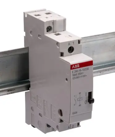 Produktfoto 1 von ABB Leistungsrelais 230V ac Spule SPST DIN-Hutschiene 16A