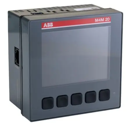 Produktfoto 1 von ABB M4M 20 Leistungsüberwachungsgerät 96 mm x 96 mm Digital / 3-phasig 2 Ausg.