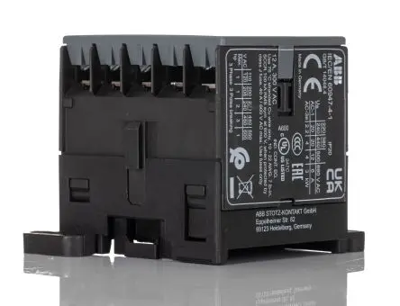 Produktfoto 1 von ABB B6-30-01 Schütz 240V-Spule, 3-polig / 20 A 24V 4 kW 3 Schließer Lastkontrolle 1-Hilfskontakte