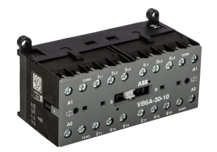 ABB VB6A-30-10 Schütz 240V-Spule, 3-polig / 20 A 240V 4 kW 3 Schließer Umkehrend 1-Hilfskontakte