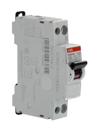 ABB SN201 Miniaturüberlastschalter Typ C, Pol 1-polig 2A 230V ac, Abschaltvermögen 10 kA MCB SN200