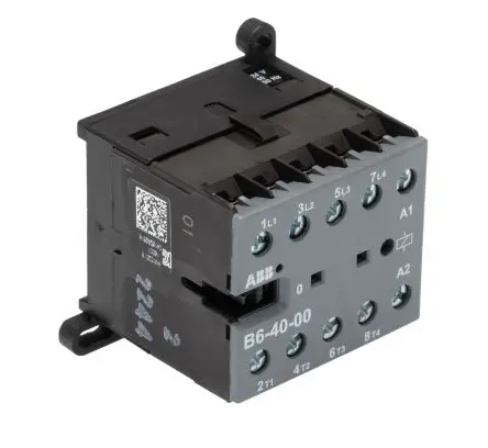 ABB B6-40-00 Schütz 24V-Spule, 4-polig / 20 A 24V 4 kW 4 Schließer 4-Hilfskontakte
