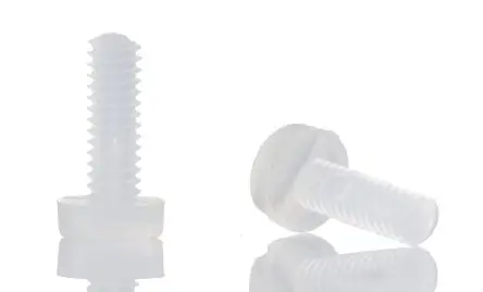 Produktfoto 1 von RS PRO Zylinder Schlitz Maschinenschraube Nylon glatt 6.0 mm M2