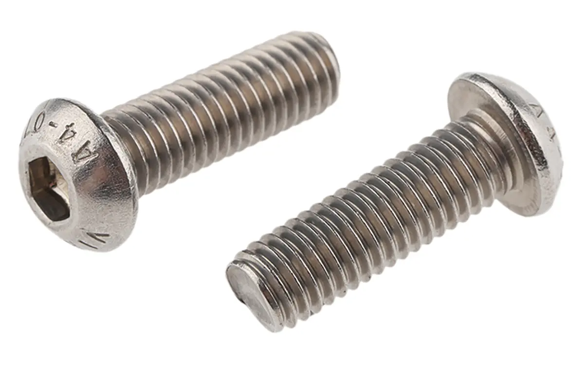 Produktfoto 1 von RS PRO Linsenkopf Innensechskantschraube, Edelstahl A4, M8 x 1.25mm, 25mm
