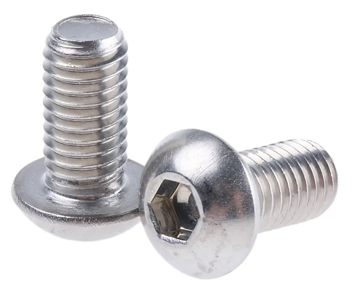 Produktfoto 1 von RS PRO Linsenkopf Innensechskantschraube, Edelstahl A4, M8 x 1.25mm, 16mm