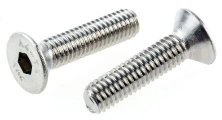 Produktfoto 1 von RS PRO Innensechskant Senkkopf Innensechskantschraube, Edelstahl glatt, M6, M6 25 mm