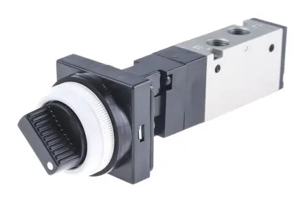 Produktfoto 1 von SMC, Dreh-Wahlschalter VZM500 Pneumatik-Steuerventil, manuell, G G 1/8, Aluminiumlegierung III B