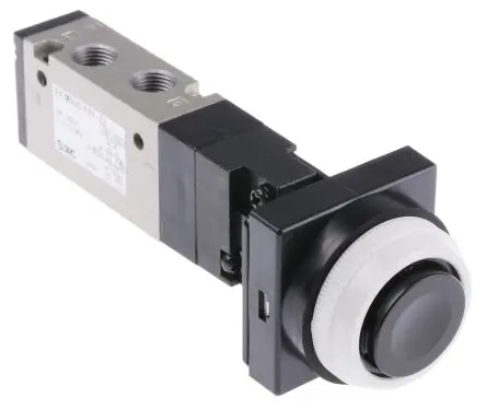 Produktfoto 1 von SMC, Drucktaster VZM500 Pneumatik-Steuerventil, manuell, G, NPT, RC, NPTF G 1/8, Aluminiumlegierung III B