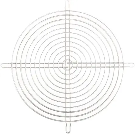 Produktfoto 1 von ebm-papst Fingerschutz, Gr. 200 mm, Kunststoffbeschichteter Stahl, Schraublochabstand 240 mm 240 mm, Silber 240mm 6.4 mm