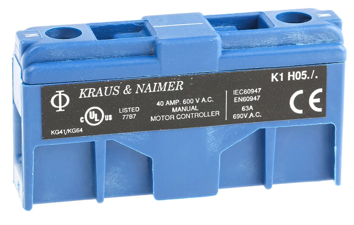 Produktfoto 1 von Kraus & Naimer K1H Hilfskontakte für Trennschalter, Kraus & Naimer Lasttrennschalter, Anschlussklemmenblock, 2