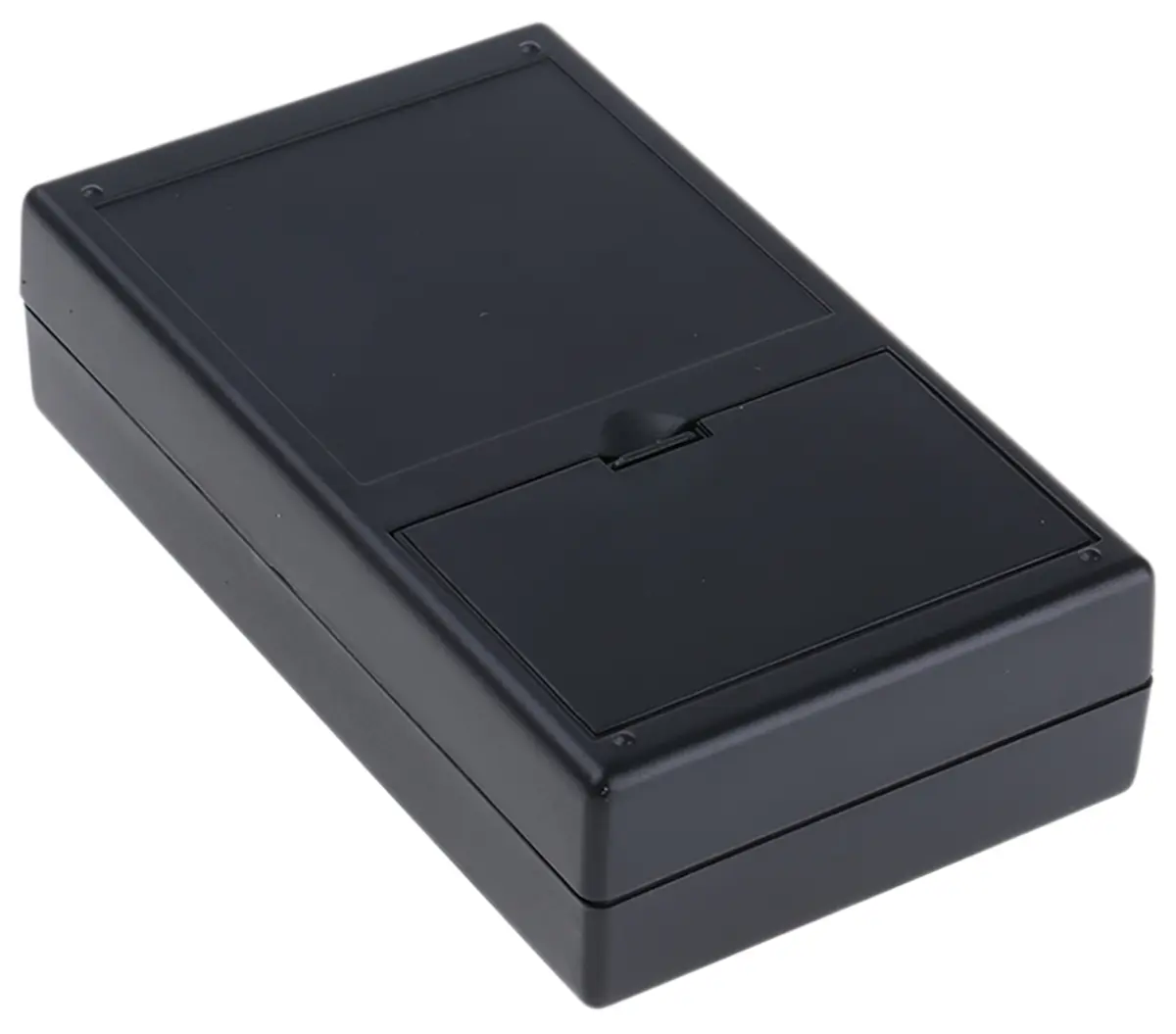 Produktfoto 1 von CAMDENBOSS Tragbares Gehäuse, ABS, 61 mm Eingebautes Batteriefach, 105 mm, H. 28 mm, Schwarz, IP54