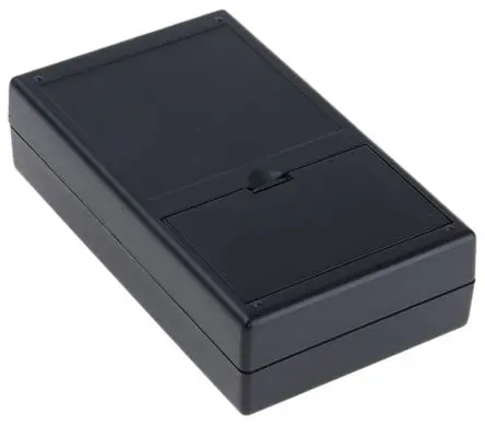 Produktfoto 1 von CAMDENBOSS Tragbares Gehäuse, ABS, 61 mm Eingebautes Batteriefach, 105 mm, H. 28 mm, Schwarz, IP54