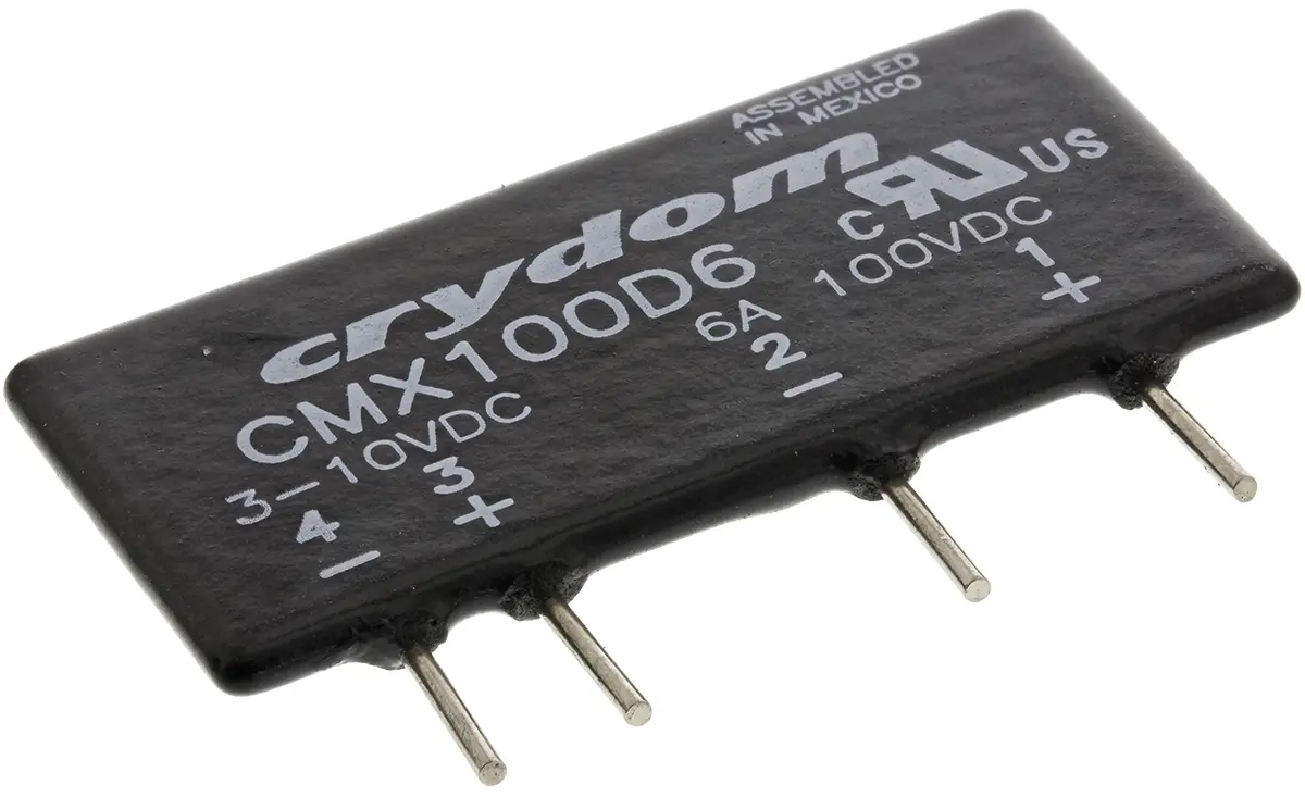Produktfoto 1 von Sensata Crydom THT Halbleiterrelais DC 100 V / 6 A Effektivwert