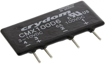 Produktfoto 1 von Sensata / Crydom CMX Leiterplattenmontage Halbleiterausgang 100 V 10V dc / 6 A