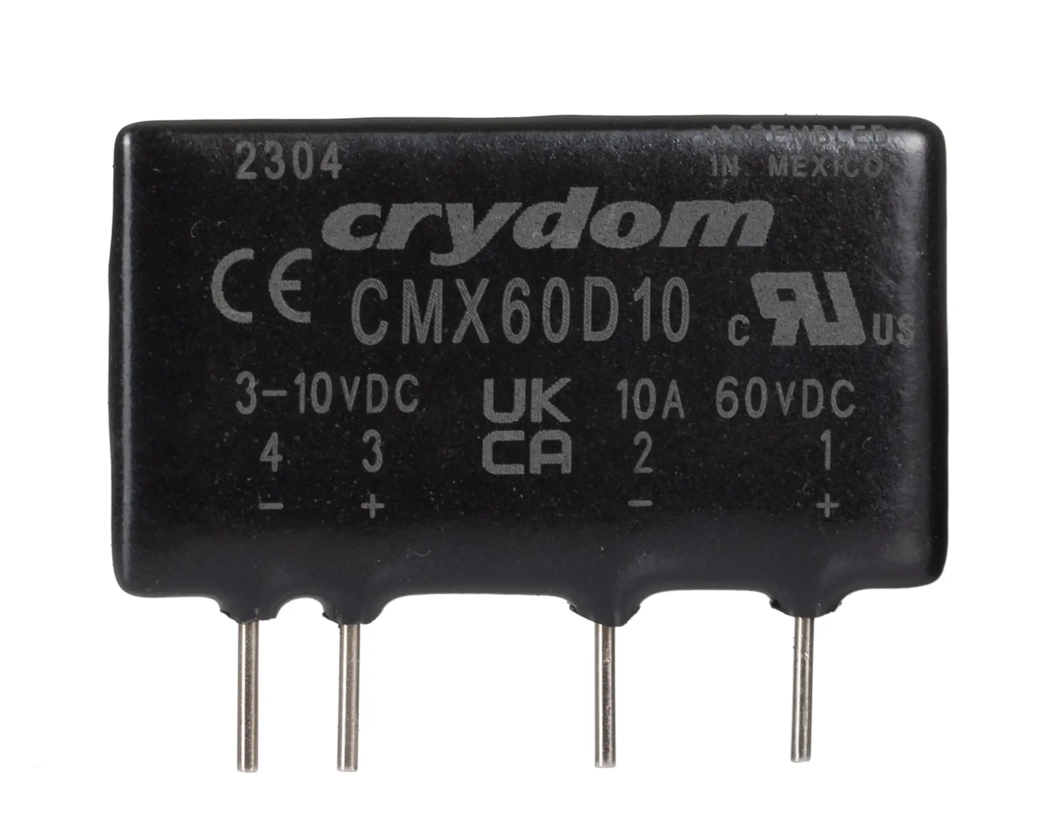 Produktfoto 1 von Sensata Crydom Crydom CMX THT Halbleiterrelais DC 60 V dc / 10 A Effektivwert