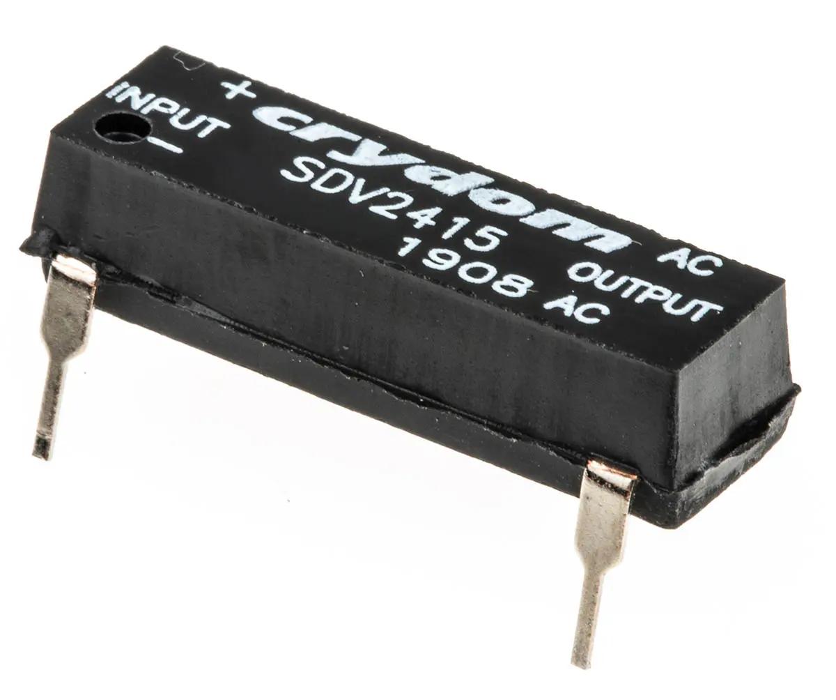 Produktfoto 1 von Sensata Crydom Crydom SDV THT Halbleiterrelais mit Nulldurchgang 280 Vrms / 1,5 A Effektivwert