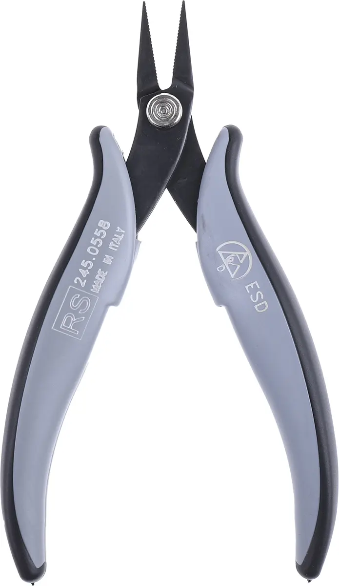 Produktfoto 1 von RS PRO Flachzange / Backen 20mm Flache Spitze 140 mm ESD-Sicherheit