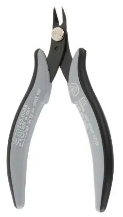 Produktfoto 1 von RS PRO ESD-Sicherheit Glatt Kabelschneider Schließer (NO) 132mm / Backen 8mm, Schneidleistung 0.8 mm