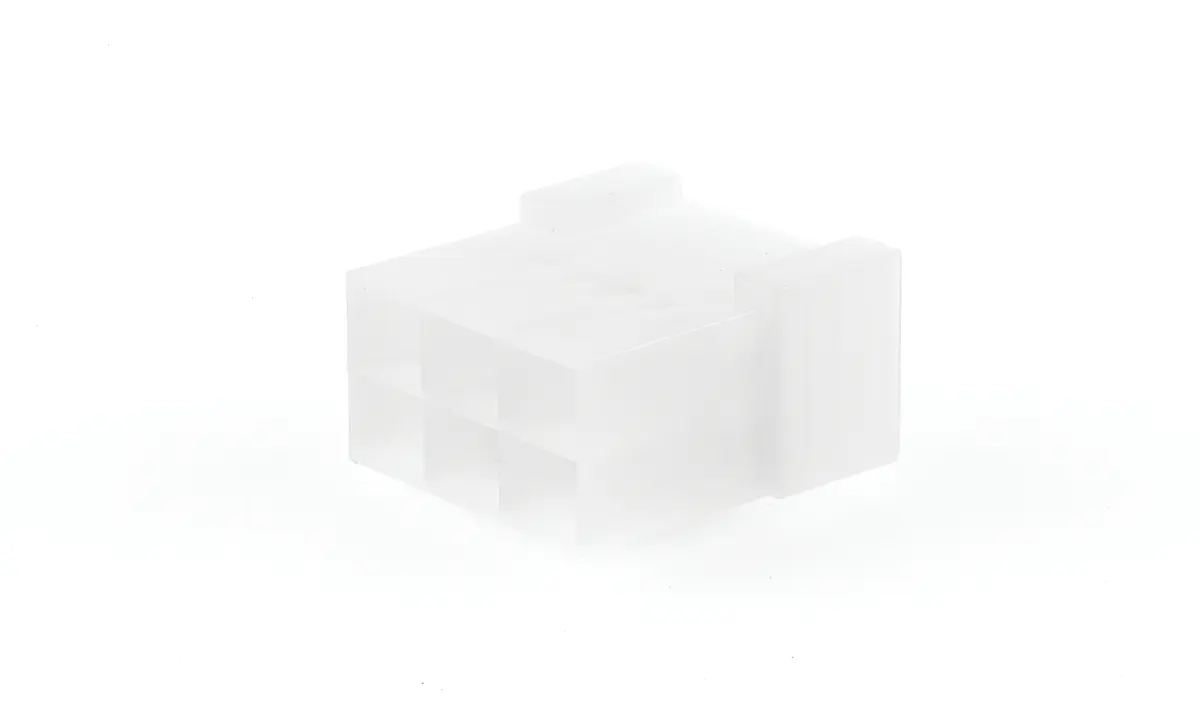 Produktfoto 1 von TE Connectivity AMP FASTIN-FASTON Crimpkontaktgehäuse, Gr. 6.35 mm, Stecker, Polyamid 66, B 6.35 mm, Natur, 6-polig