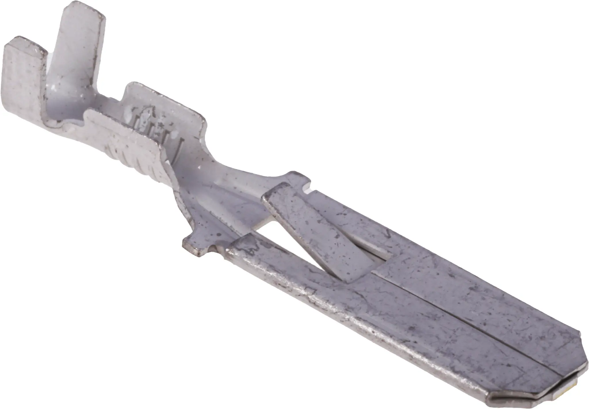 Produktfoto 1 von TE Connectivity FASTIN-FASTON .250 Flachsteckhülse, Schwarz, Unisoliert, 6.35 x 0.81 mm, Stecker, 22 AWG min, 18 AWG