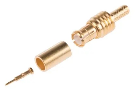 Produktfoto 1 von Radiall MCX Stecker Koaxialsteckverbinder MCX-Steckverbinder, Kabel, für RG174, RG188, RG-316-Kabel, 50 Ω