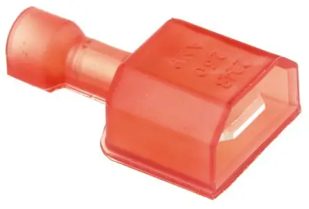 TE Connectivity Ultra-Fast .250 Flachsteckhülse, Rot, Isoliert, 6.3 x 0.8 mm, Stecker, 22 AWG min, 18 AWG