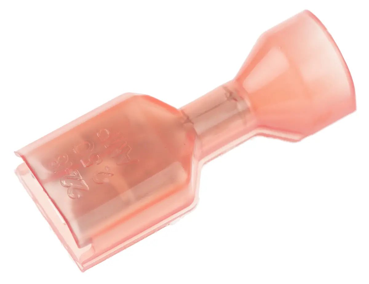 Produktfoto 1 von TE Connectivity Ultra-Fast .250 Flachsteckhülse, Rot, Isoliert, 6.35 x 0.81 mm, Buchse, 22 AWG min, 18 AWG
