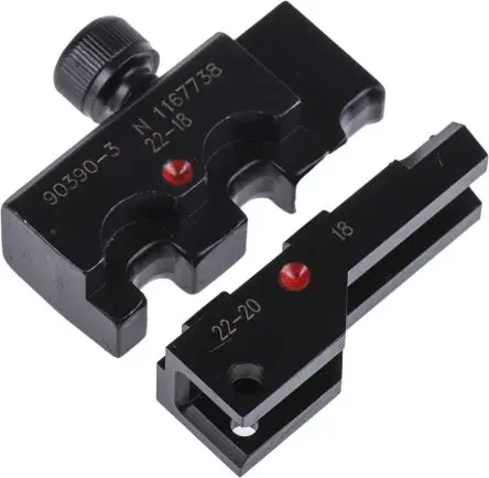 Produktfoto 1 von TE Connectivity CERTI-CRIMP II Crimp-Matrizensatz Rot, Blau