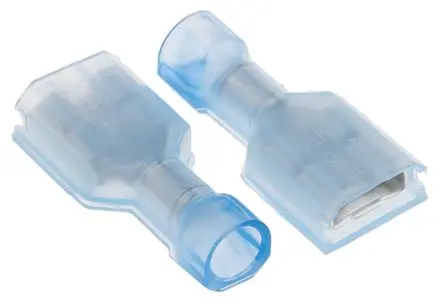 Produktfoto 1 von TE Connectivity Ultra-Fast Plus .250 Flachsteckhülse, Blau, Isoliert, 6.35 x 0.81 mm, Buchse, 16 AWG min, 14 AWG
