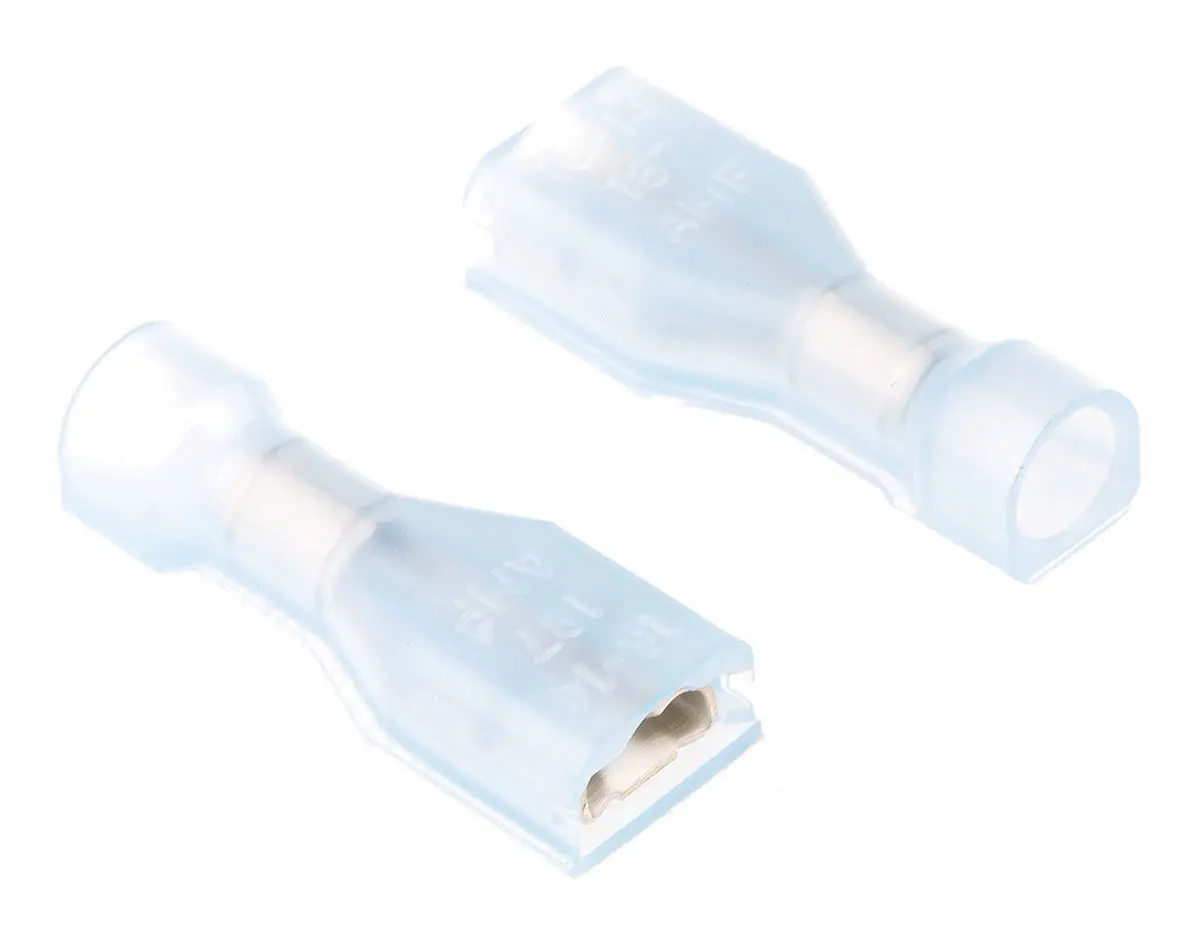 Produktfoto 1 von TE Connectivity Ultra-Fast .187 Flachsteckhülse, Blau, Isoliert, 4.75 x 0.51 mm, Buchse, 16 AWG min, 14 AWG