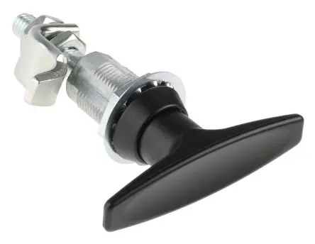 Produktfoto 1 von Southco Schwarz Sperrgriff, T-Griff, Zinkdruckguss, Oberfläche Pulverbeschichtet, 82.5 mm