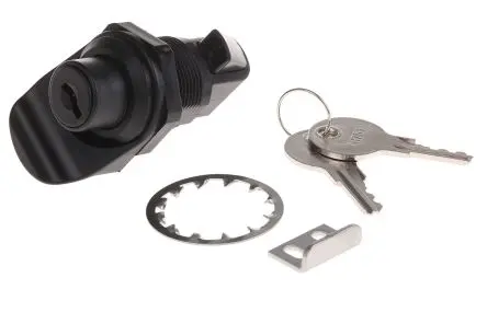 Produktfoto 1 von Southco, Schwarz Schrankschloss aus ABS, Mit Schlüssel 23 mm, entsperrbar mit Schlüssel 22.2 x 25.5 mm
