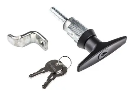 Produktfoto 1 von Southco Schwarz Sperrgriff, T-Griff, Zinkdruckguss, Oberfläche Pulverbeschichtet, 82.5 mm