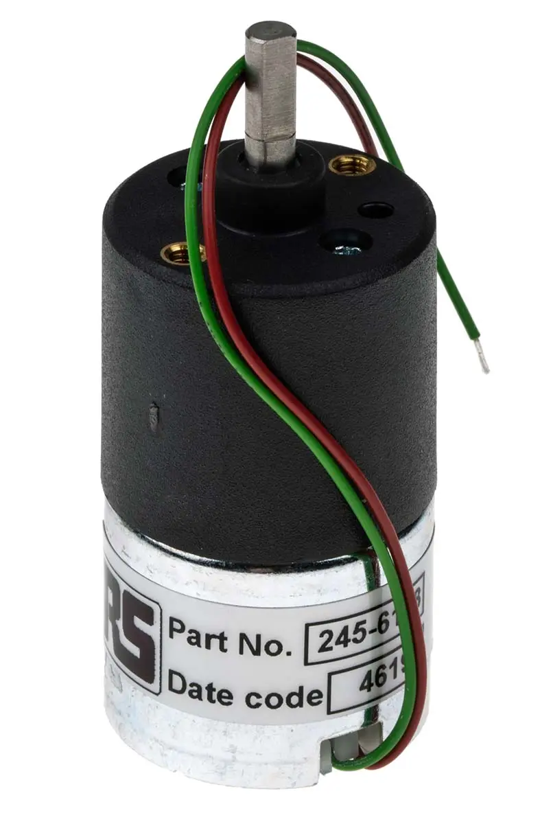 Produktfoto 1 von McLennan Servo Supplies 1271 M. Getriebe DC-Getriebemotor bis 14 Ncm 188:1, 12 V, 9 rpm, Wellen-Ø 4 mm, 27 mm x 46 mm x