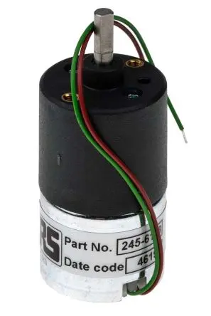 Produktfoto 1 von McLennan Servo Supplies 1271 M. Getriebe DC-Getriebemotor bis 14 Ncm 188:1, 12V dc, 9U/min, Wellen-Ø 4 mm, 27mm x 46 mm