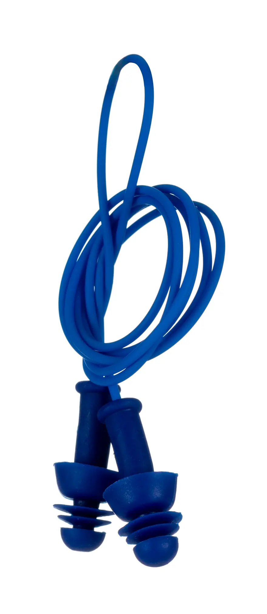 Produktfoto 1 von RS PRO Wiederverwendbar Gehörschutzstöpsel EN352, Thermoplastisches Elastomer Blau Metall-detektierbar, SNR 27 dB 100