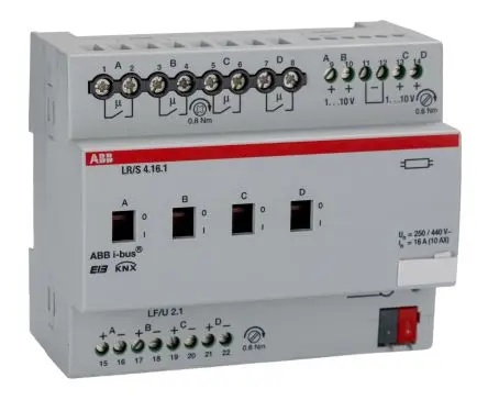 Produktfoto 1 von ABB LR Beleuchtungssteuerung, Controller für allgemeine Beleuchtung, Hell DIN-Hutschiene, 230V ac