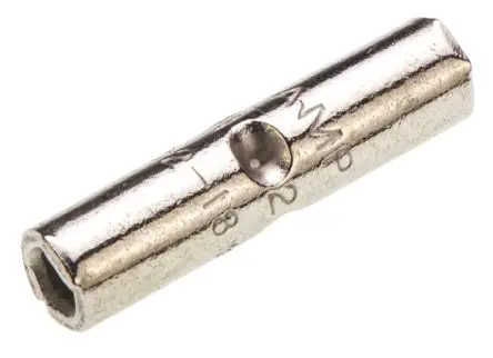 Produktfoto 1 von TE Connectivity STRATO-THERM Spleißverbinder, Scharnier Unisoliert, Ø 3.58 mm Nickel, Ges.L 14.68mm, 14 AWG max.