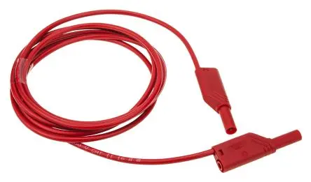 Produktfoto 1 von Hirschmann Test & Measurement Steckverbinder-Messleitung 16A Stecker / Stecker, Rot Polyvinylchlorid-isoliert 2 m, 1000V