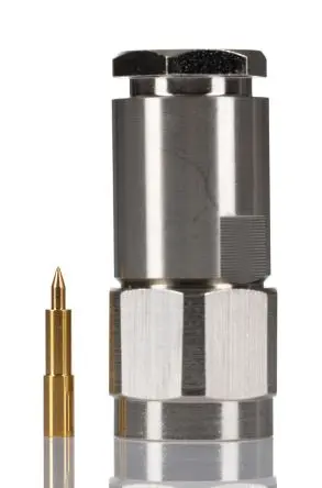 Produktfoto 1 von RS PRO N Stecker Koaxialsteckverbinder N-Steckverbinder, Kabel, für LMR-400-Kabel, 50 Ω Klemme, Gerade
