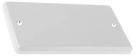 Produktfoto 1 von MK Electric Metal Clad Blindplatte Silber Metall 2 Ausbrüche