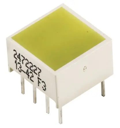 Produktfoto 1 von Kingbright KB-2755YD LED-Anzeige LED-Lichtleiste, Gelb 588nm 50mcd Zeichenbreite 8.89 mm Zeichenhöhe 8.89 mm