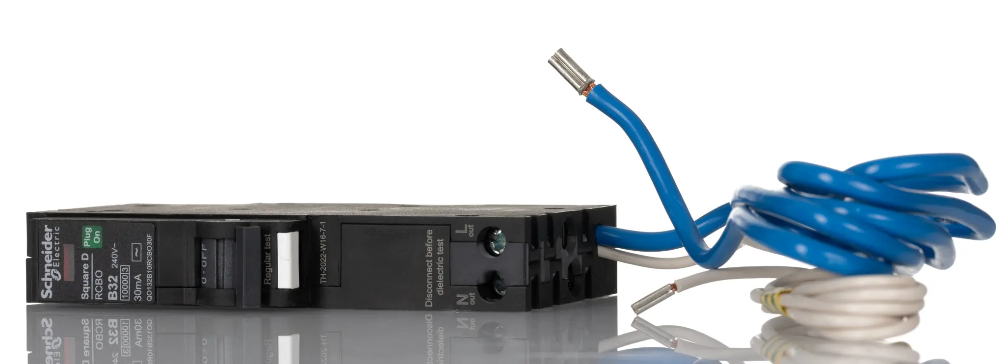 Produktfoto 1 von Schneider Electric Square D QOvs FI/LS-Schalter (RCBO) 32 A, 1-polig Typ B, Empfindlichkeit 30 mA