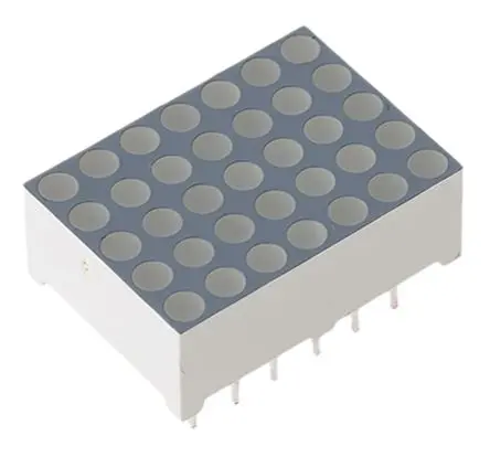 Produktfoto 1 von Kingbright TA07 LED-Anzeige Punktmatrix Anode, Grün 568nm 12mcd Zeichenbreite 12.5 mm Zeichenhöhe 17.2 mm