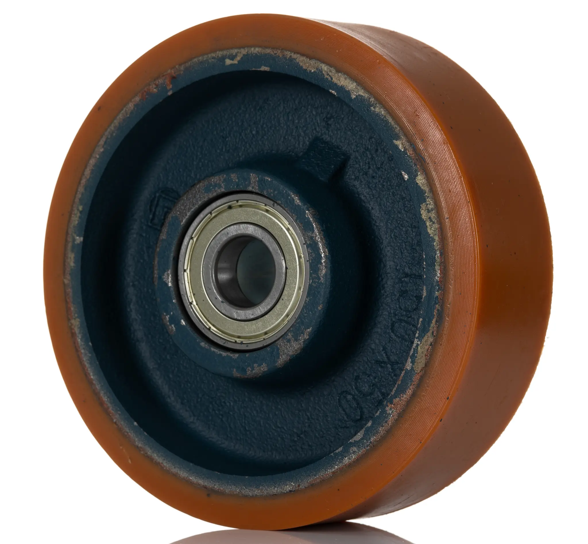 Produktfoto 1 von LAG Rollwagenrolle Orange, Blau, Mat. Polyurethan, 700 kg Ø 150 mm, B. 50 mm