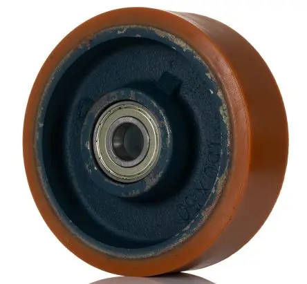 Produktfoto 1 von LAG Rollwagenrolle Orange, Blau, Mat. Polyurethan, 700 kg Ø 150 mm, B. 50 mm