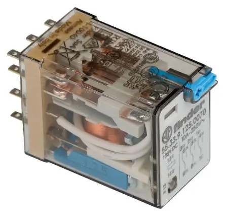 Produktfoto 1 von Finder 55 Relais 125V dc Spule Dreipoliger Umschalter 10A
