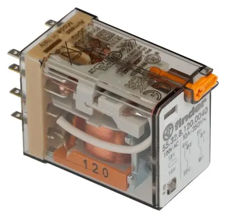 Produktfoto 1 von Finder 55 Relais 120V ac Spule DPST 10A 350 Ω 0.5 W